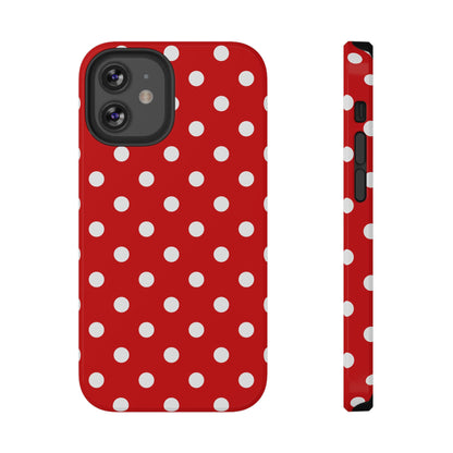 Red Polka Dots iPhone Case