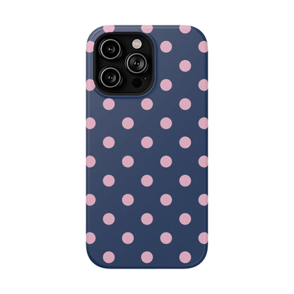 Periwinkle Polka Dots iPhone Case