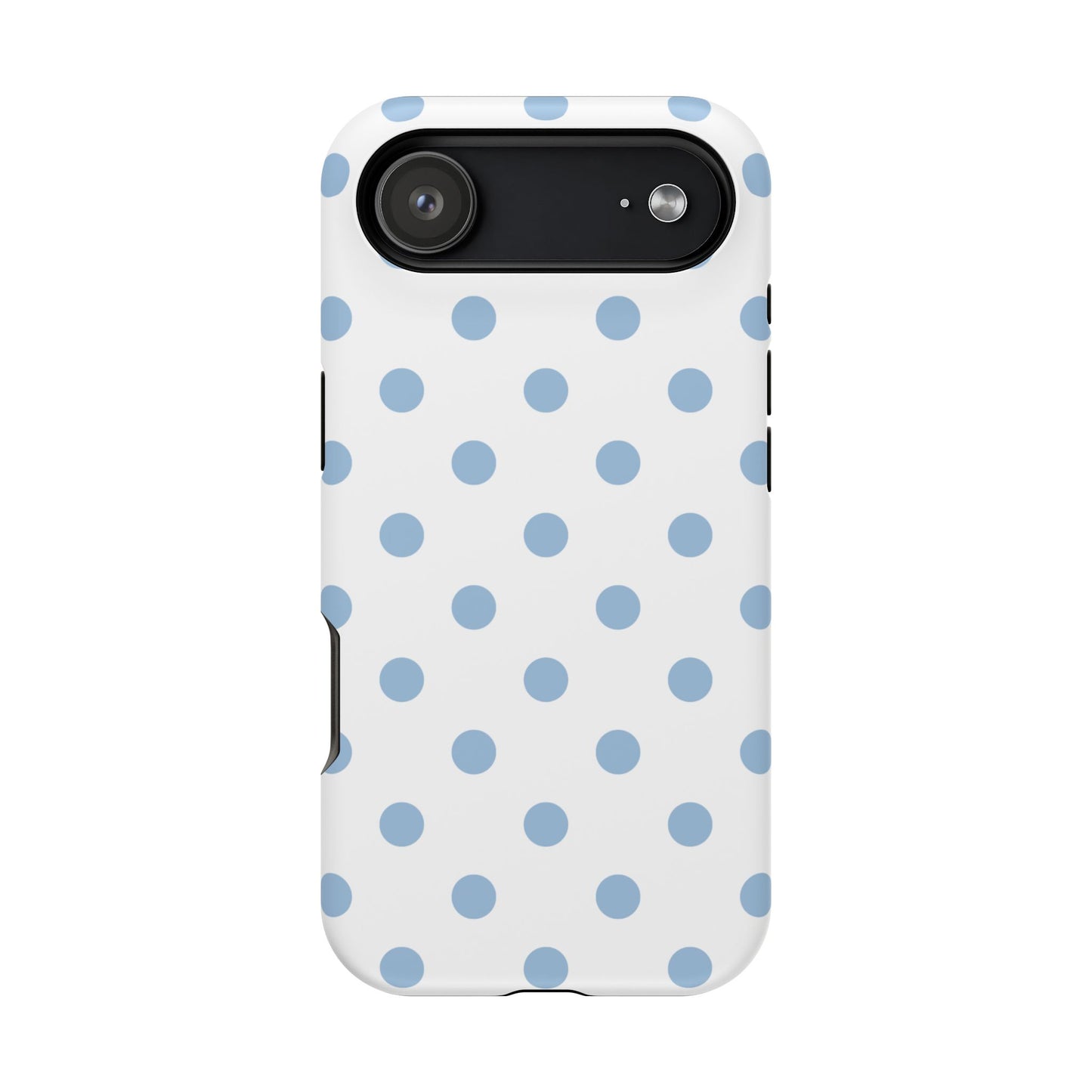 Blue Clouds Polka Dots iPhone Case