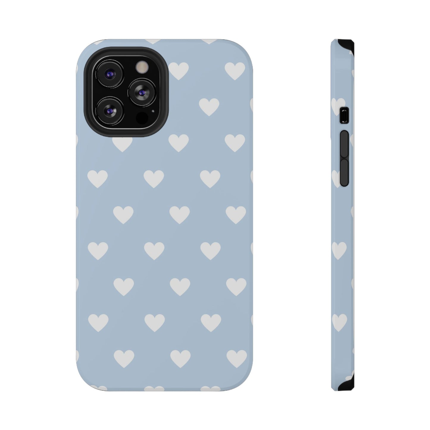 Blue Hearts iPhone Case