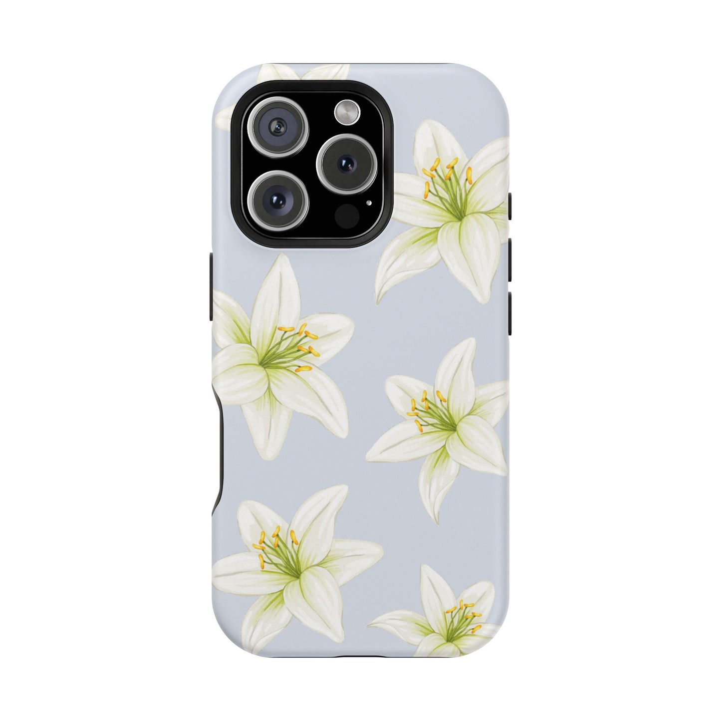 Blue Tiger Lily iPhone Case