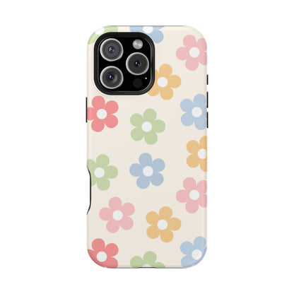 Preppy Retro Flowers iPhone Case