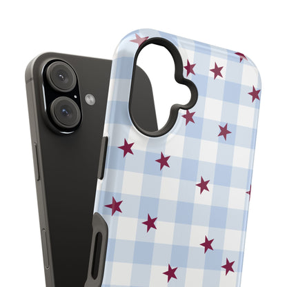 Mulberry Gingham iPhone Case