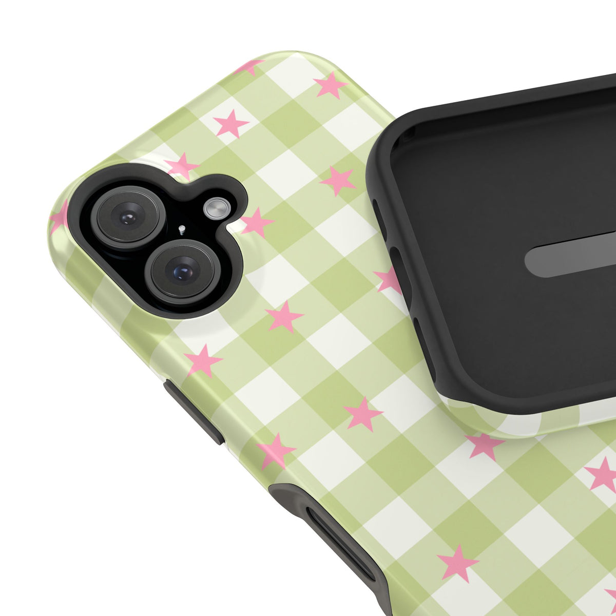 Lucky Star Gingham iPhone Case