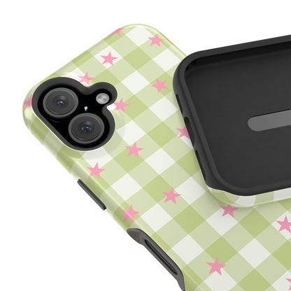 Lucky Star Gingham iPhone Case