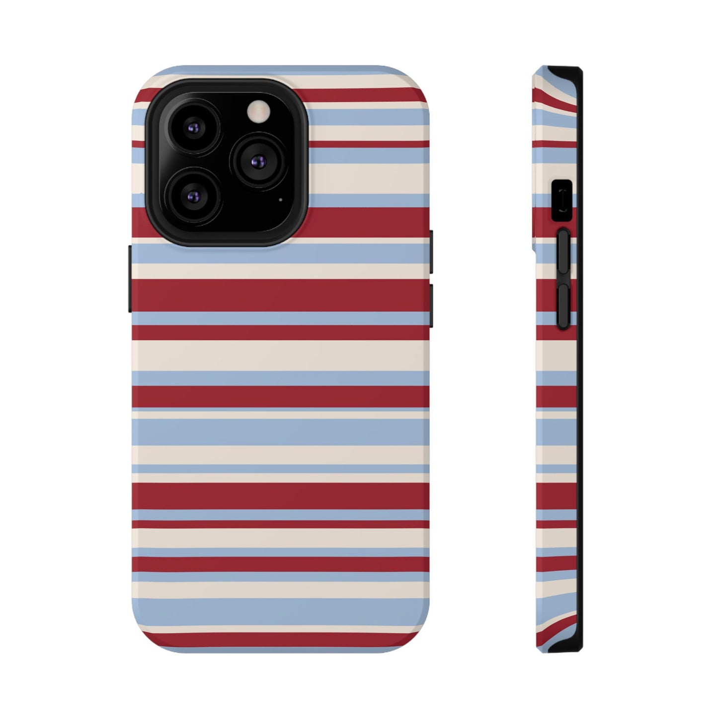 Cherry Soda Stripes iPhone Case