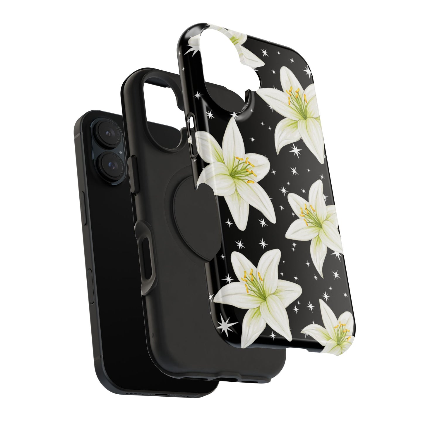 Tiger Lilies & Stars iPhone Case