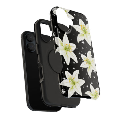 Tiger Lilies & Stars iPhone Case