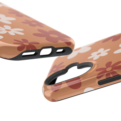 Brown Flower Power iPhone Case