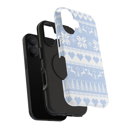 Blue Christmas Sweater iPhone Case