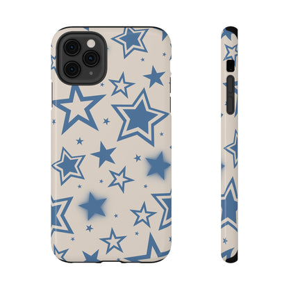 Beige & Blue Stardust iPhone Case