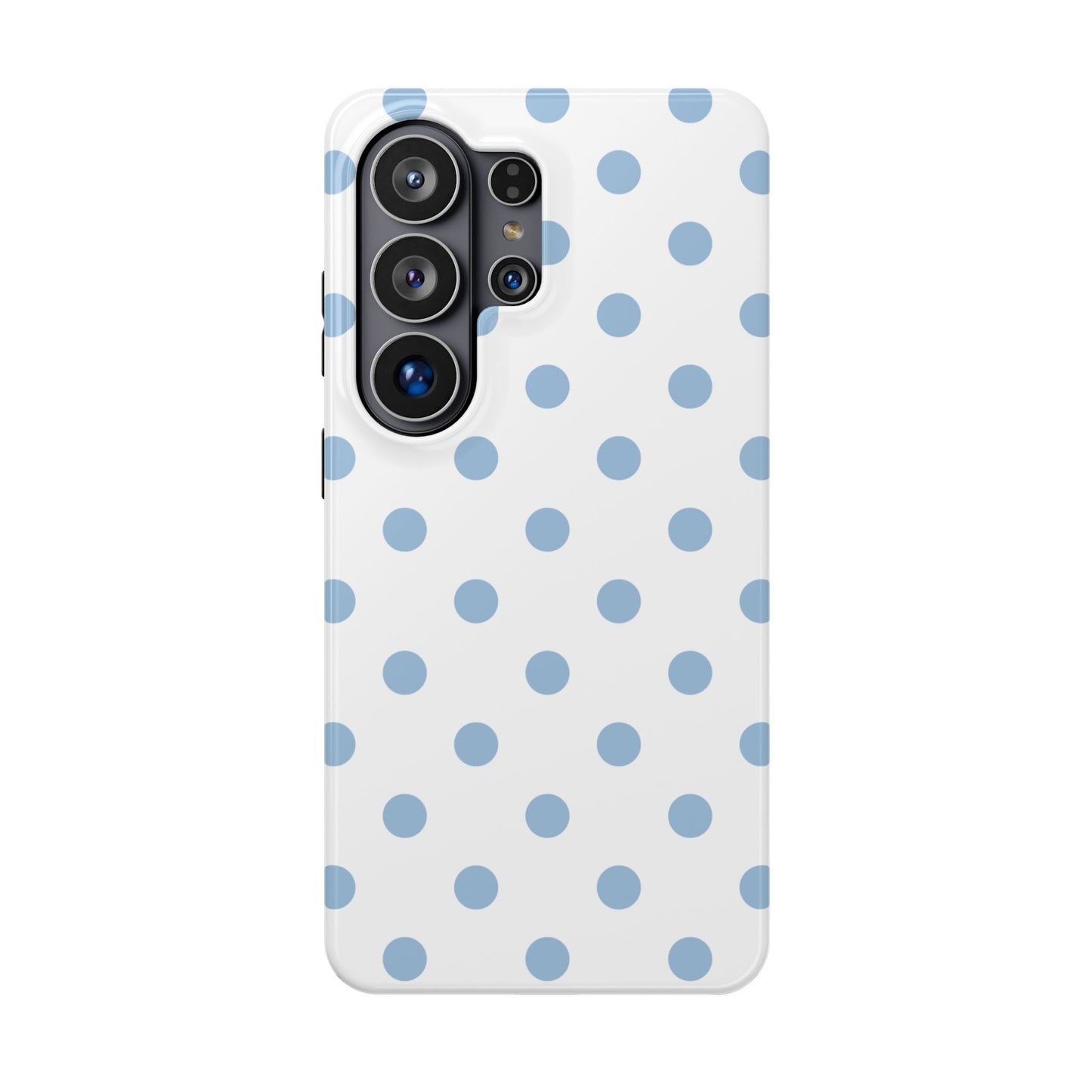 Blue Clouds Polka Dots Samsung Case