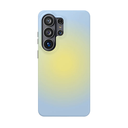 Yellow & Blue Aura Samsung Case