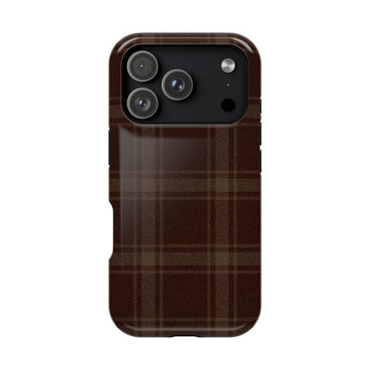 Cocoa Plaid iPhone Case