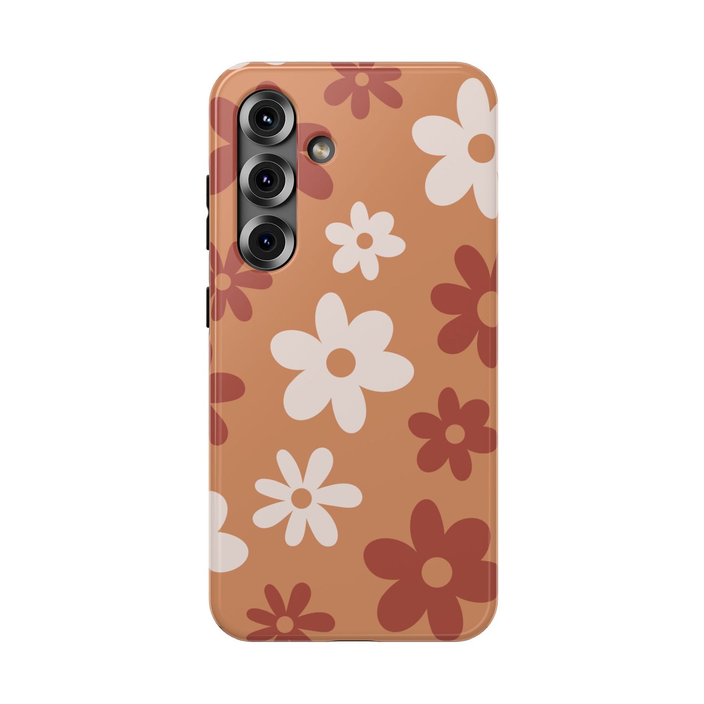 Brown Flower Power Samsung Case