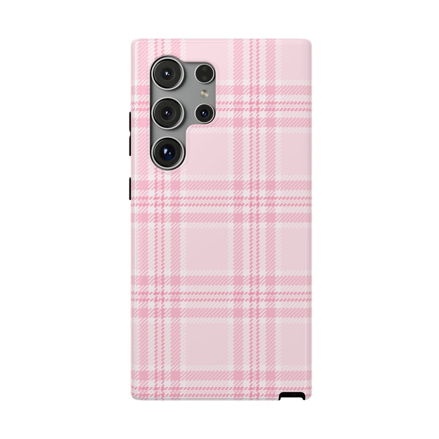 Pink Plaid Samsung Case