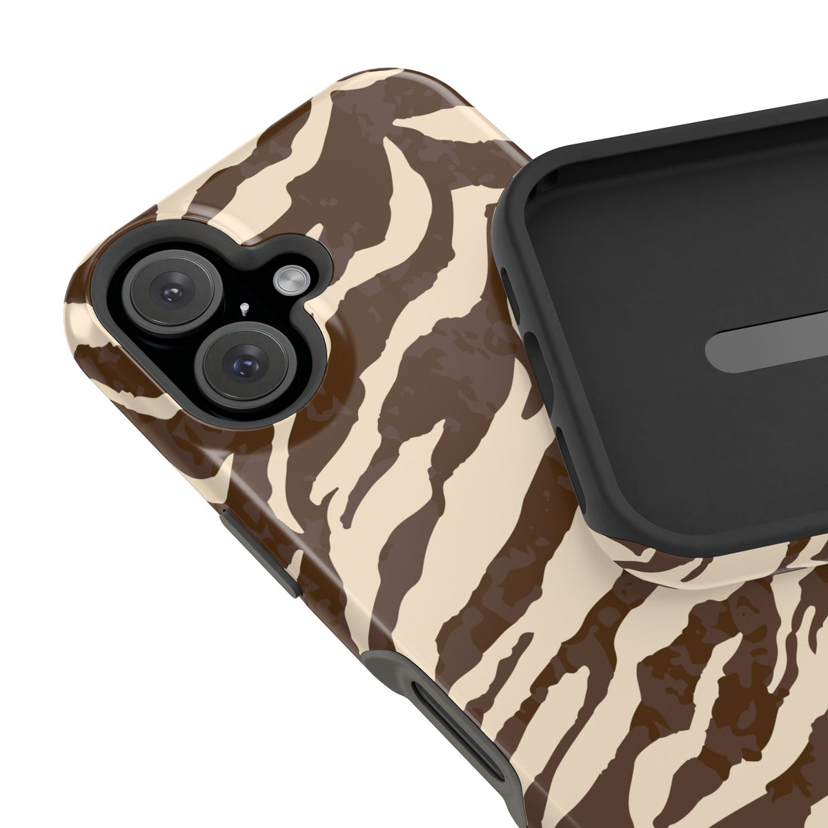 Brown Zebra iPhone Case