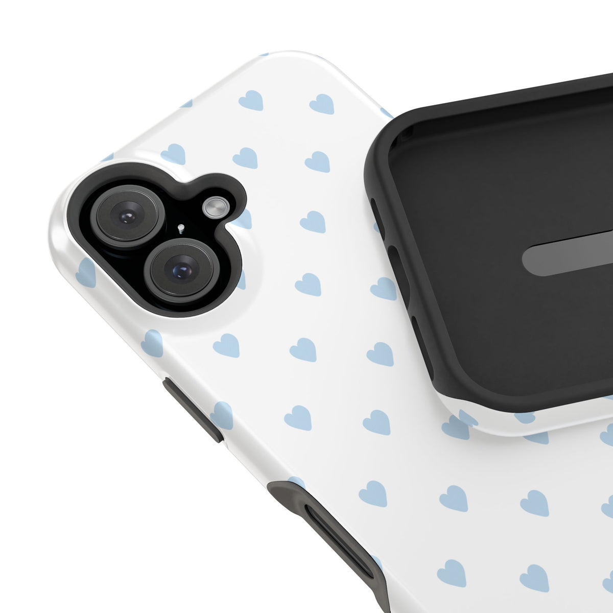 Blue Little Hearts iPhone Case