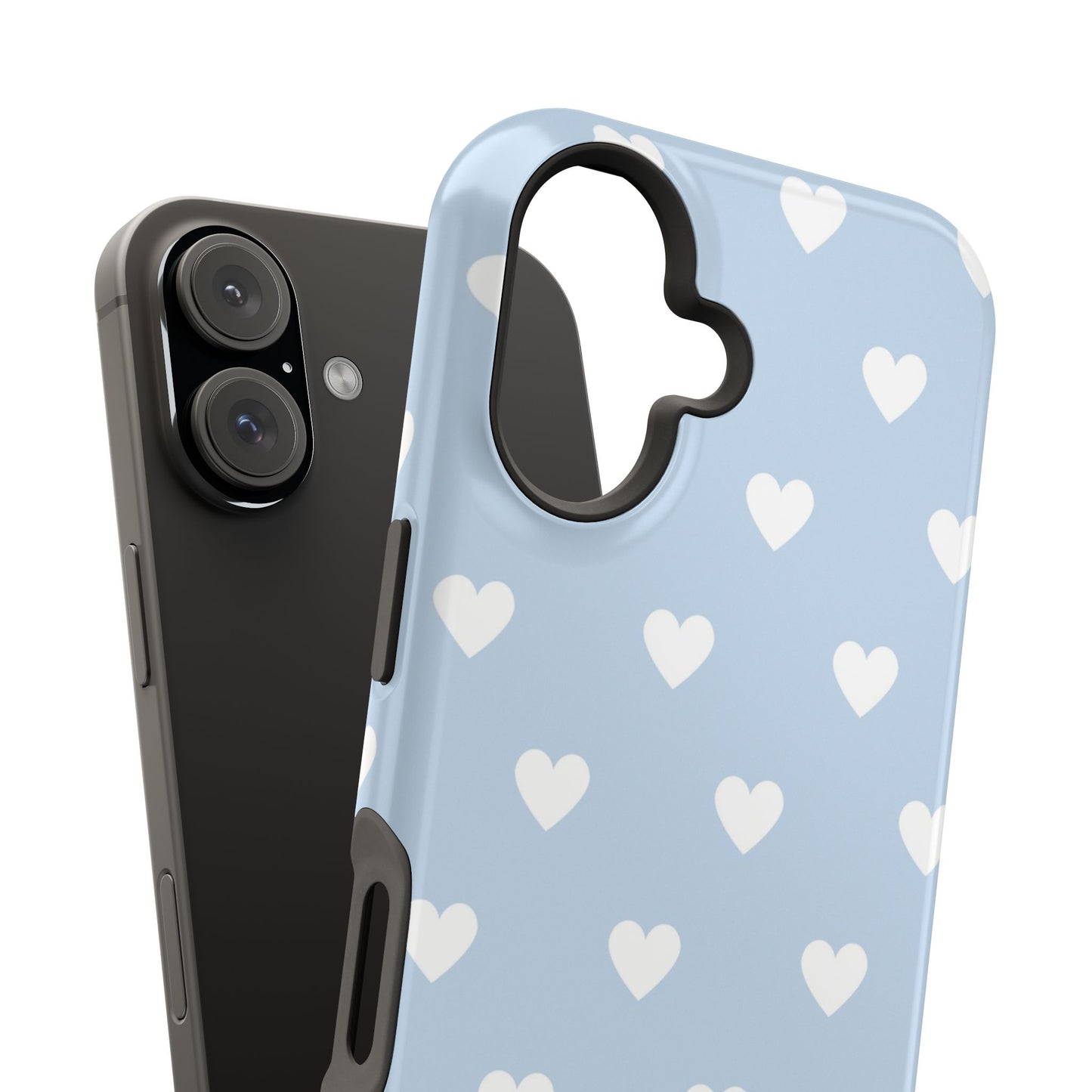 Blue Hearts iPhone Case