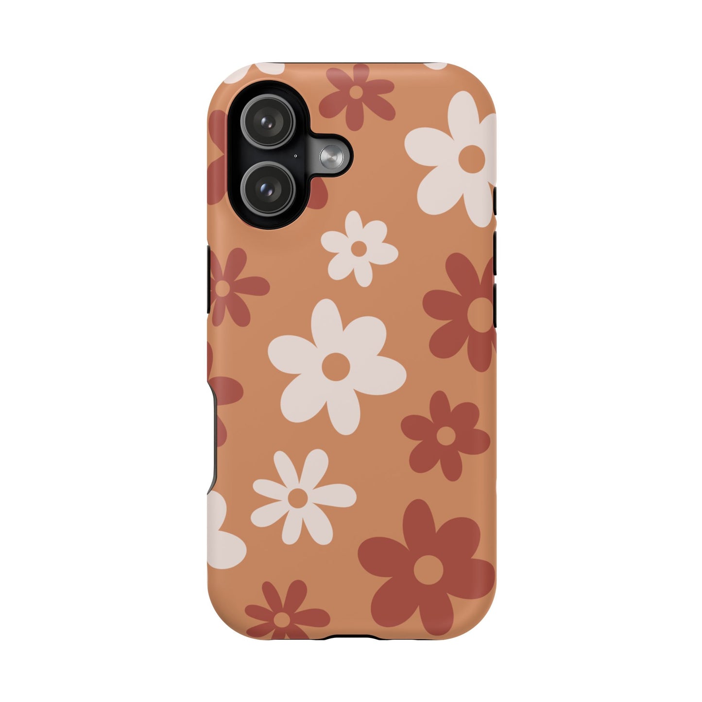 Brown Flower Power iPhone Case