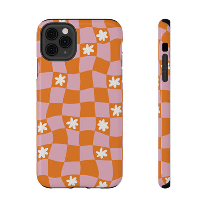 Groovy Check iPhone Case