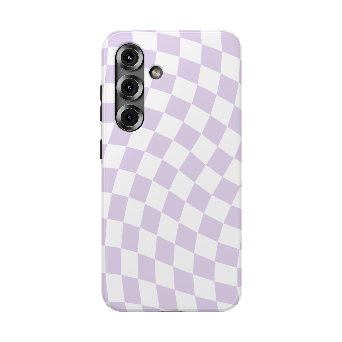 Purple Wavy Checkered Samsung Case