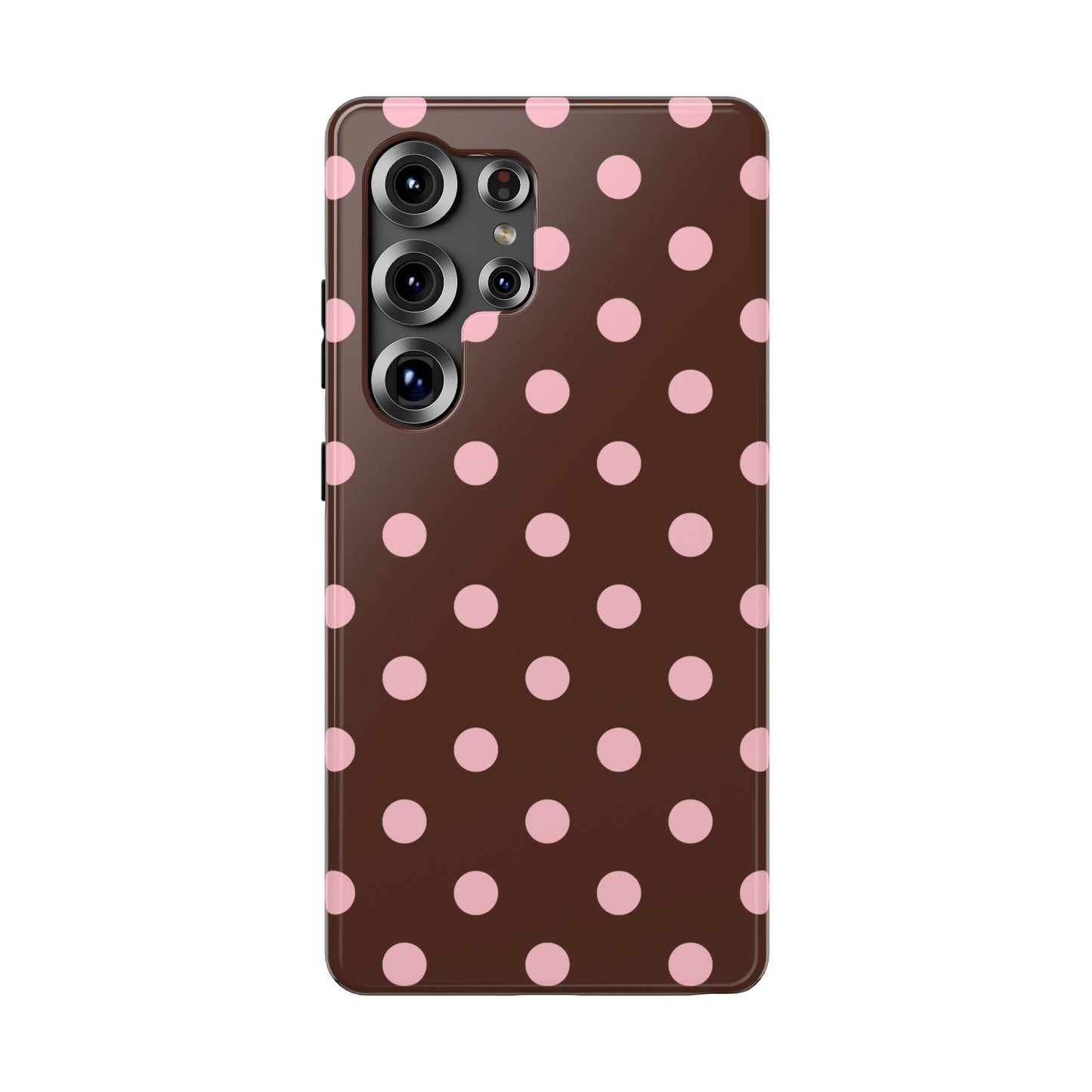 Pink Latte Polka Dots Samsung Case