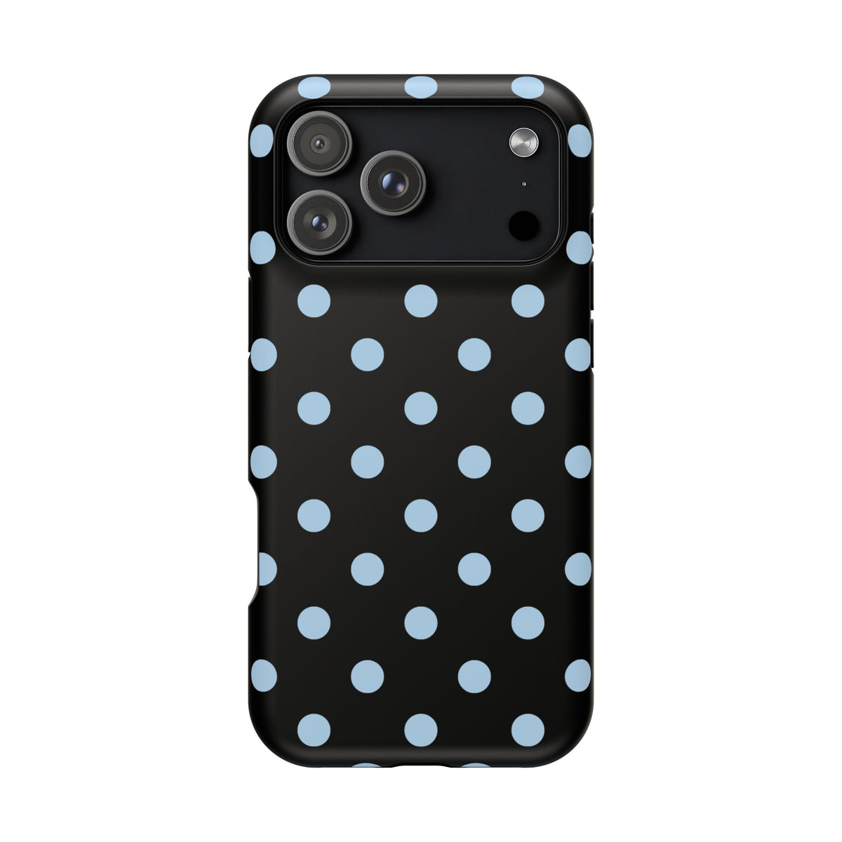 Blue Velvet Polka Dots iPhone Case