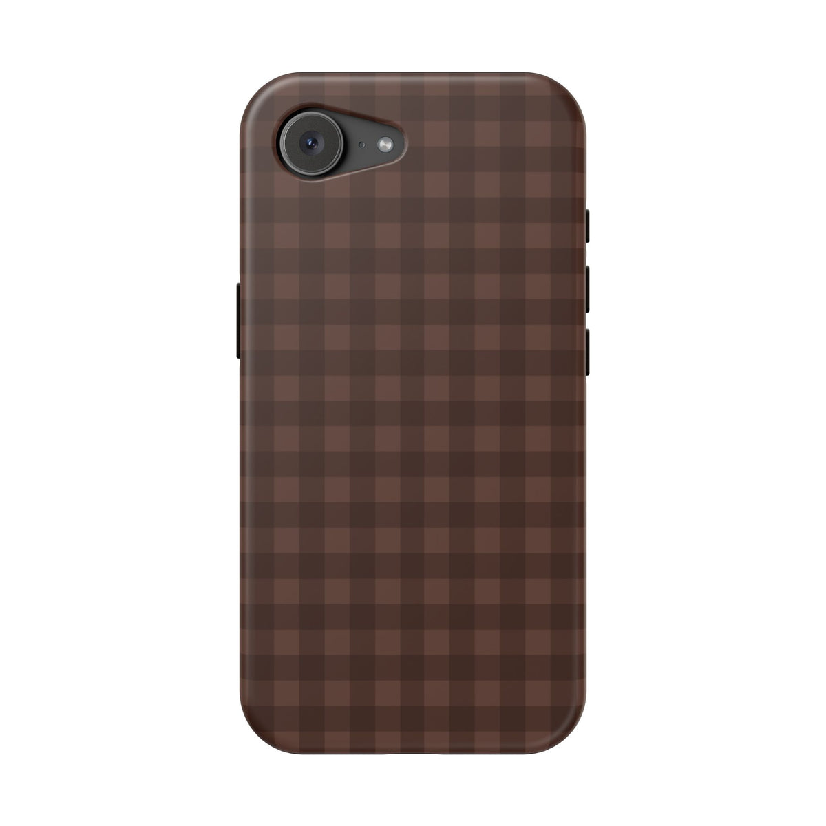 Brown Gingham iPhone Case