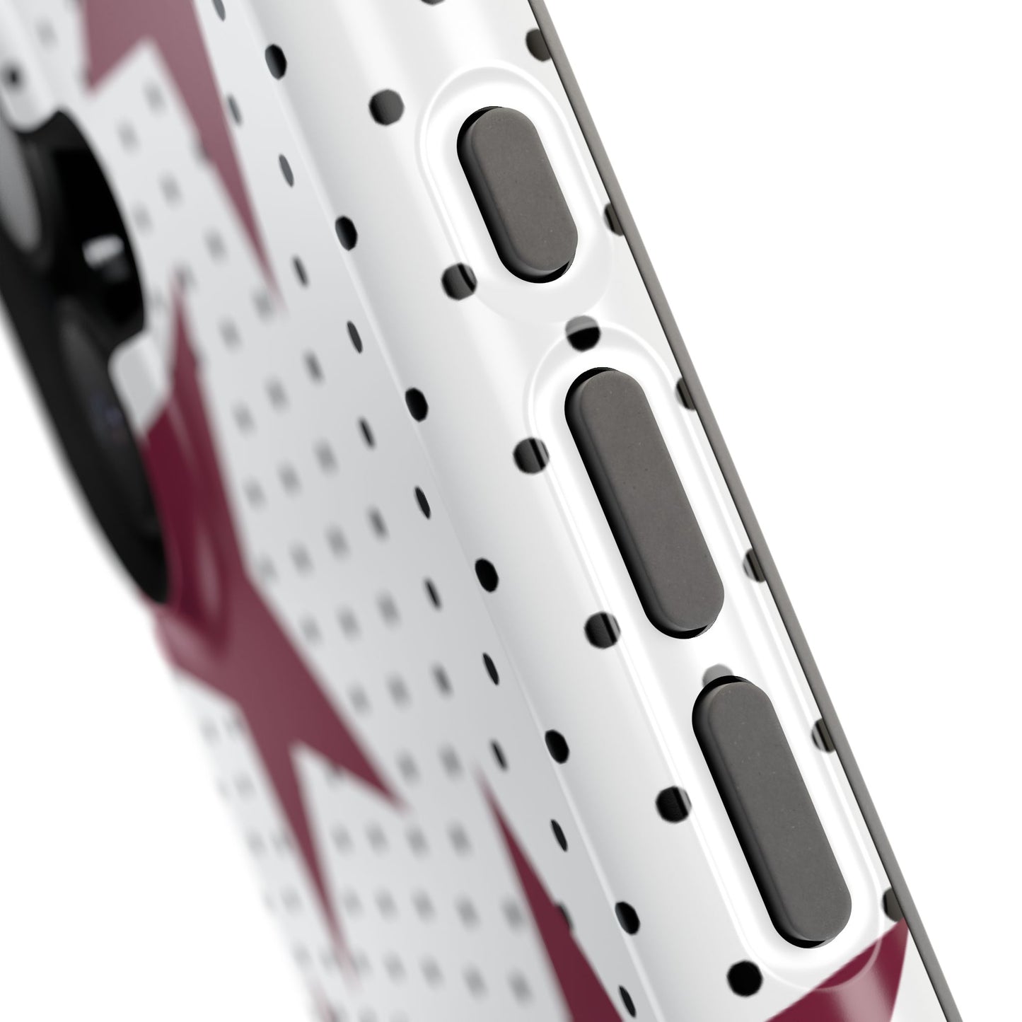 Burgundy Star iPhone Case