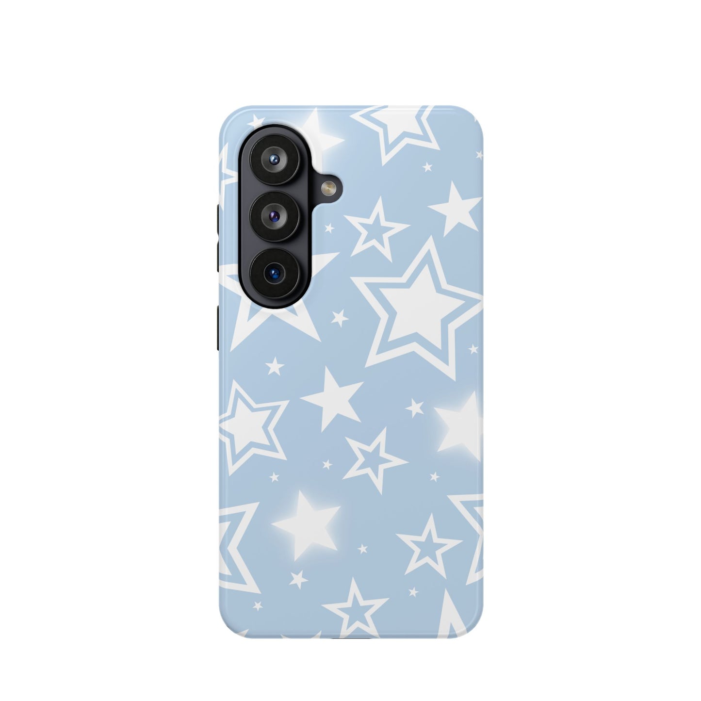 Blue Y2K Stars Samsung Case