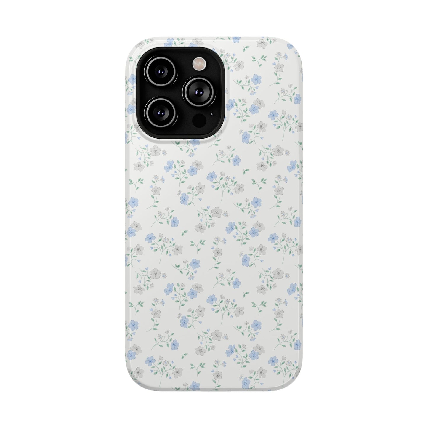 Blue Floral Ditsy iPhone Case