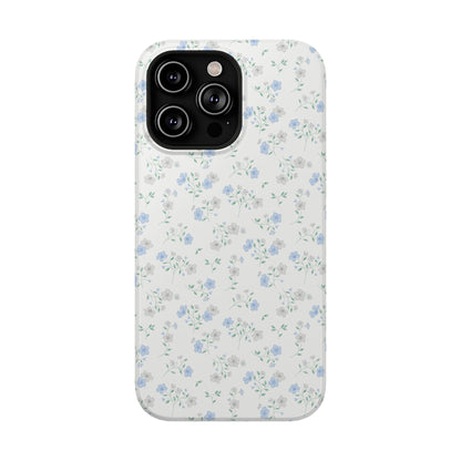 Blue Floral Ditsy iPhone Case