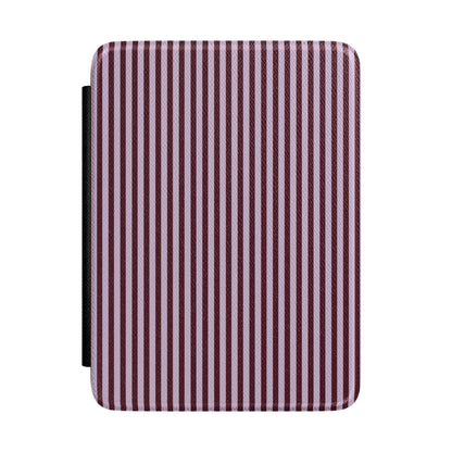 Burgundy & Violet Pinstripes Kindle Case