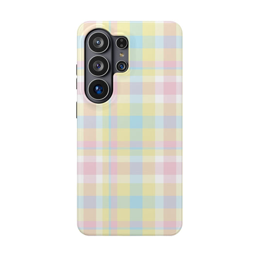 Buttercream Plaid Samsung Case
