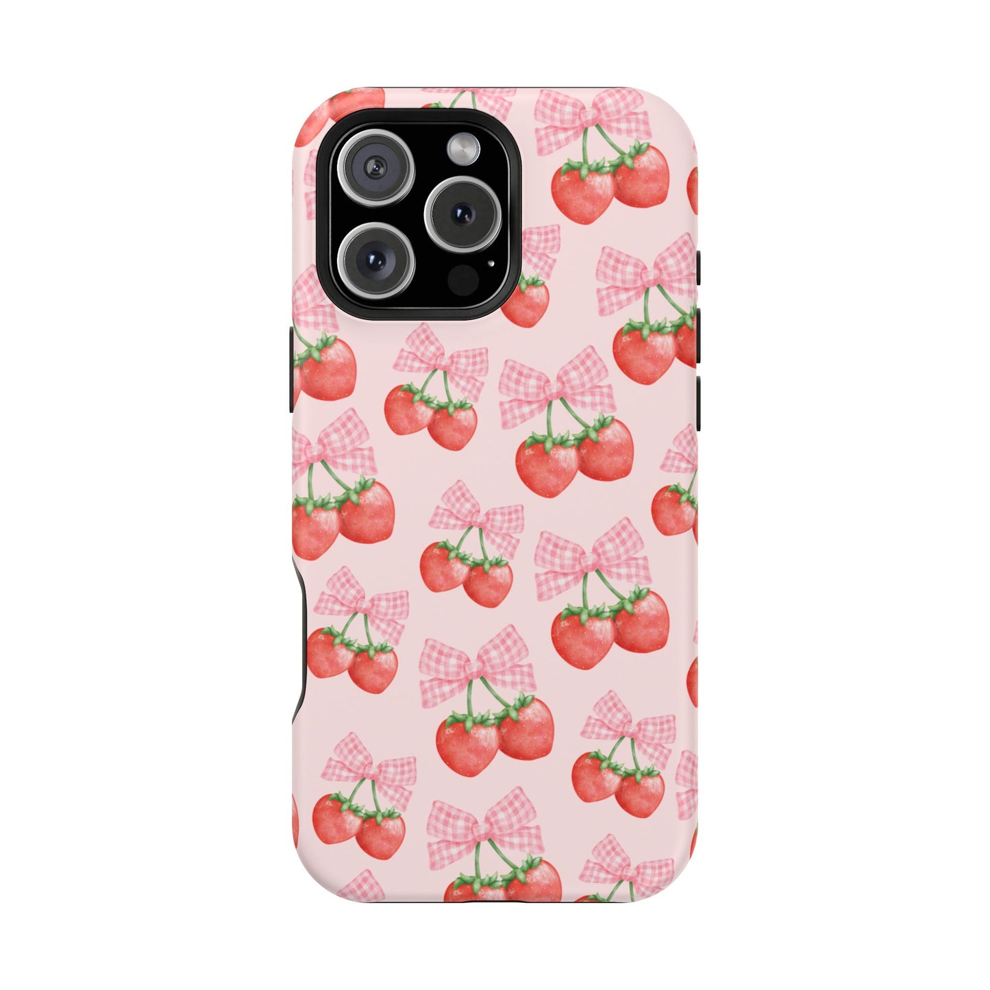 Strawberry Bows iPhone Case