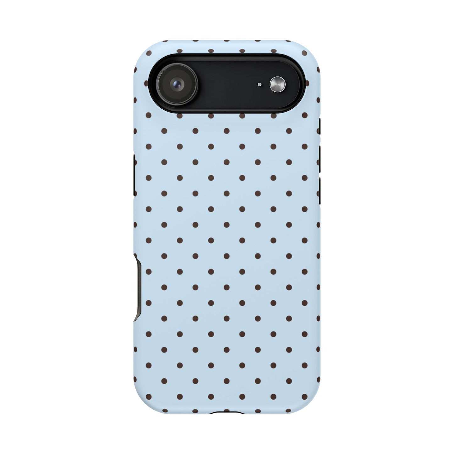 Blueberry Mocha Mini Dots iPhone Case
