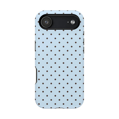 Blueberry Mocha Mini Dots iPhone Case