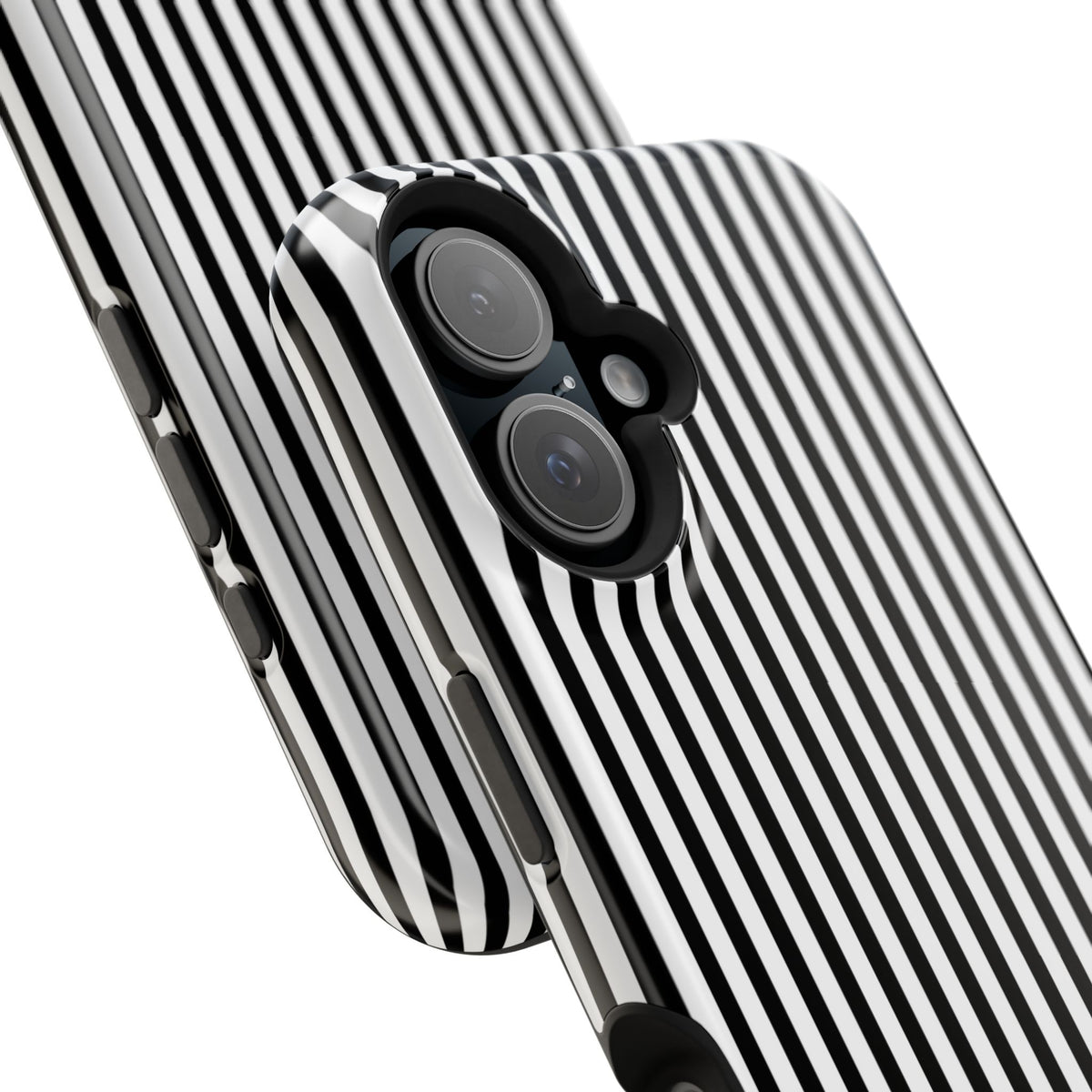 Black Pinstripes iPhone Case