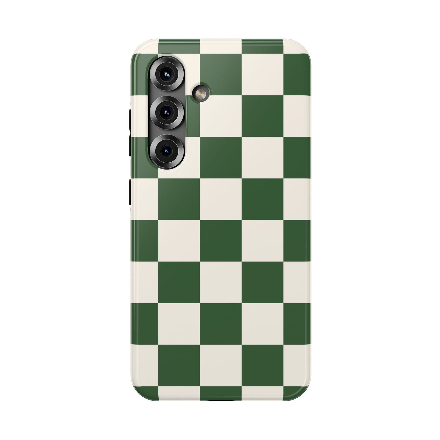 Green Checkered Samsung Case