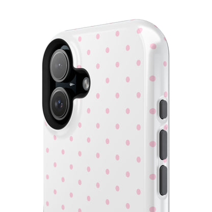 Pink Clouds Mini Dots iPhone Case