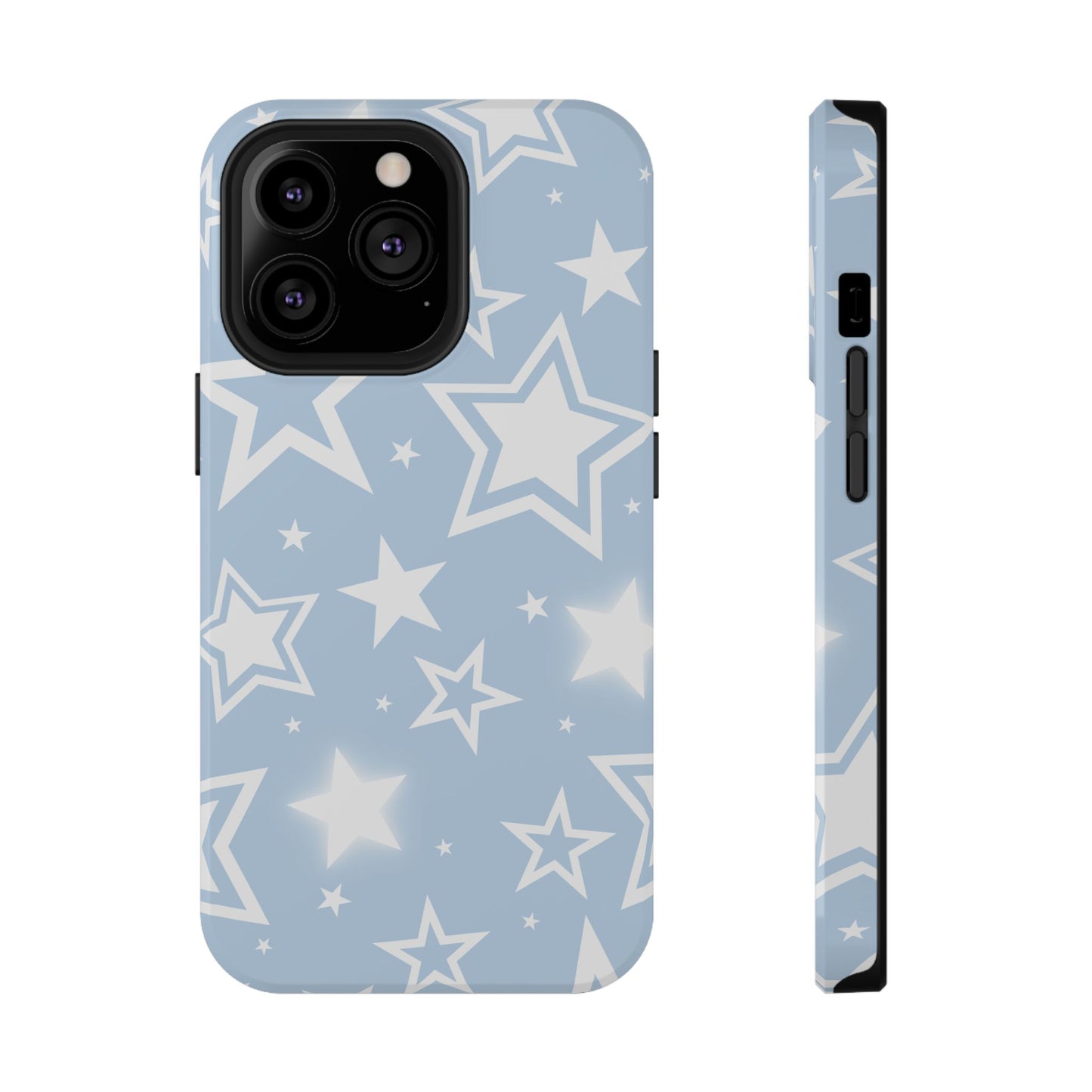 Blue Y2K Stars iPhone Case