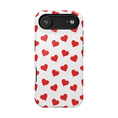 Red Heart Mania iPhone Case