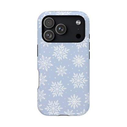 Blue Snowflakes iPhone Case