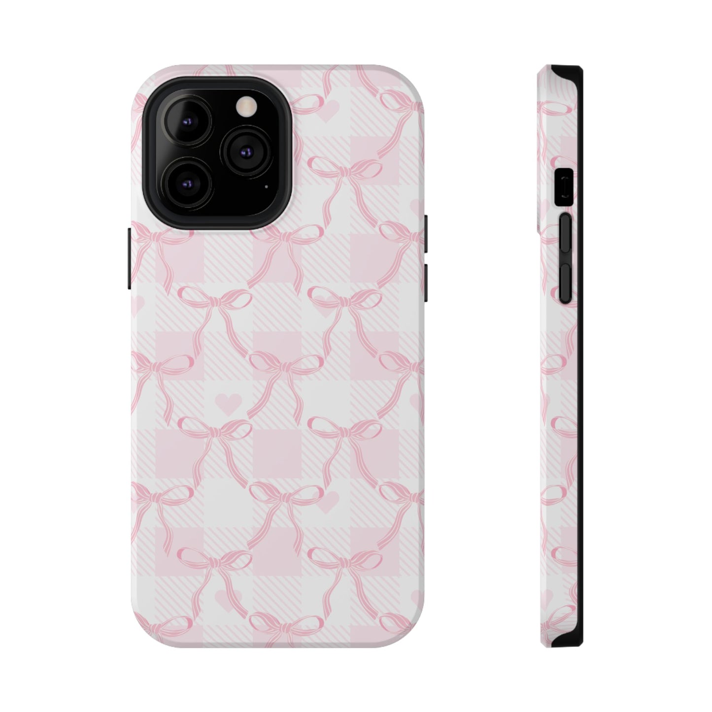 Pink Ribbon Bows iPhone Case