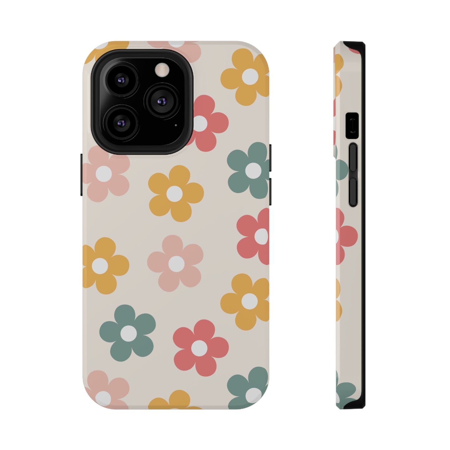 Boho Retro Flowers iPhone Case