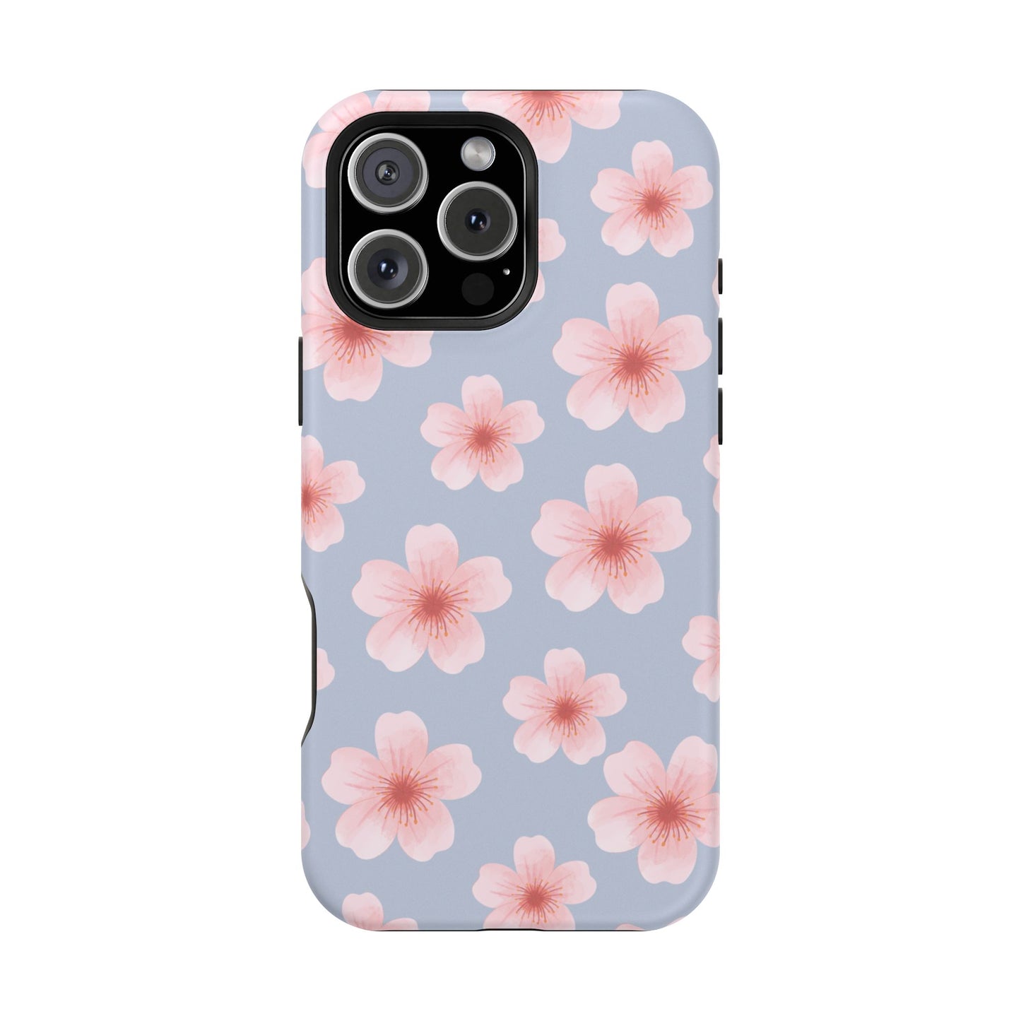 Blue Cherry Blossoms iPhone Case