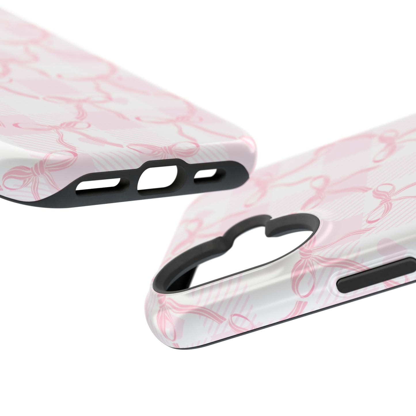 Pink Ribbon Bows iPhone Case