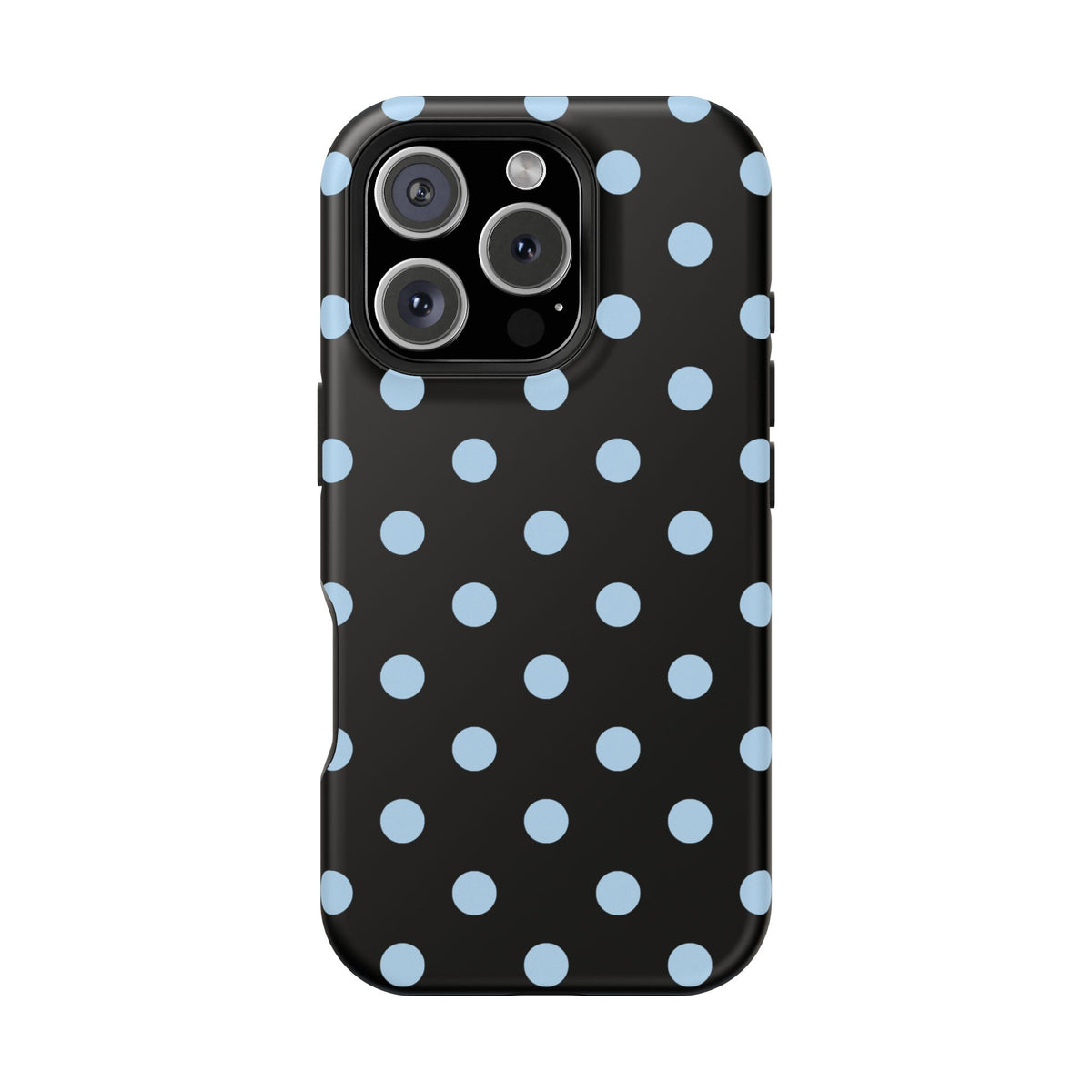 Blue Velvet Polka Dots iPhone Case