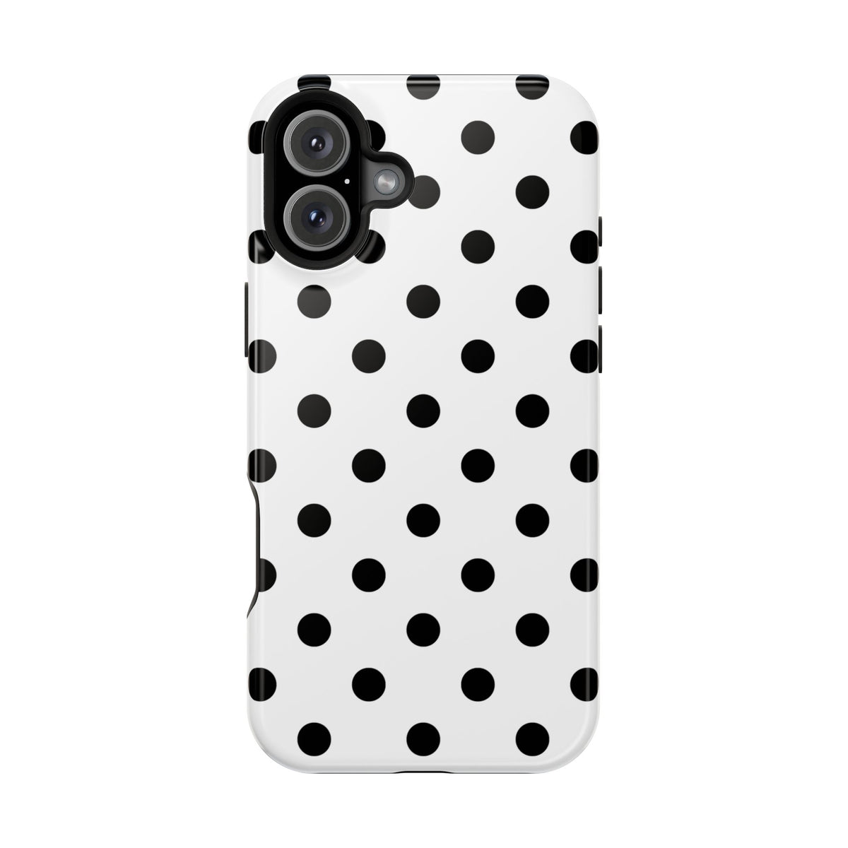 Black Polka Dots iPhone Case